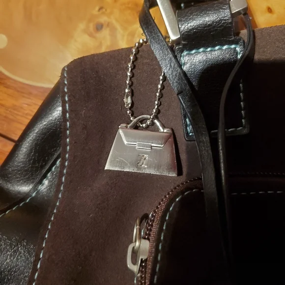 Jeanne Lottie Vintage Suede Lock Shoulder Bag - Picture 6 of 11